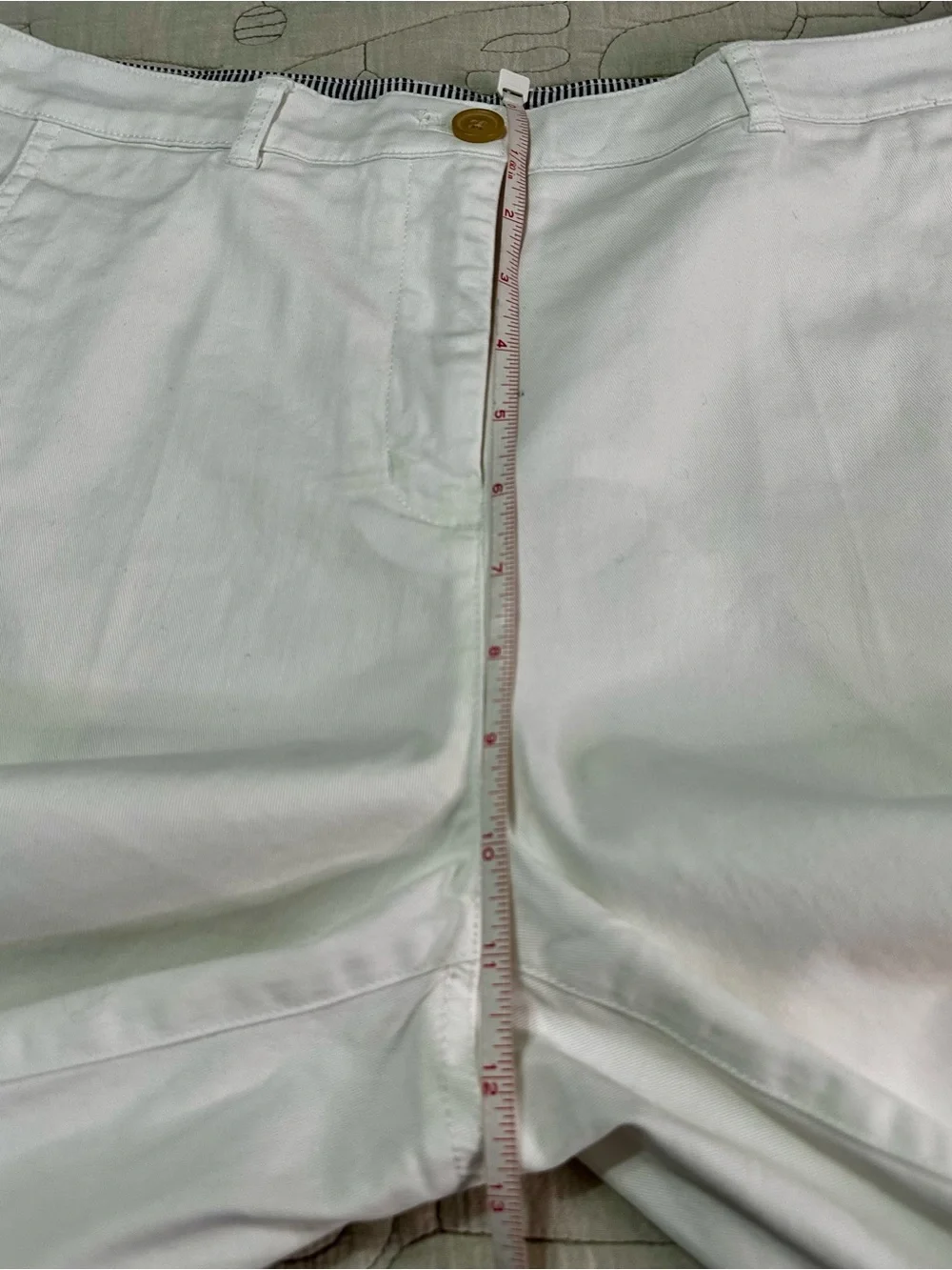 J.Crew 7” Heritage Chino Shorts White NWT Size 8 High Rise Preppy